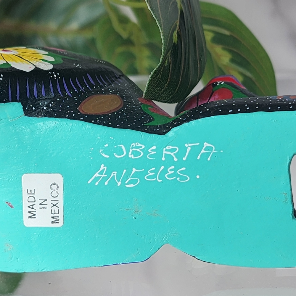 Oaxacan Alebrijes Vintage Cat Wood Carving - Picture 7 of 10